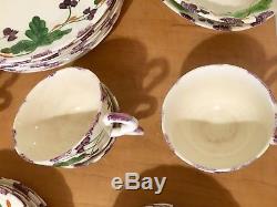 43 Pieces Of Blue Ridge Southern Potteries Fox Berry Pat Dinnerware/china