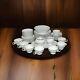 45pc Set Silver Sonata Fine China 5pc Dinner Setting For 8 Japan 3639 + Creamer+