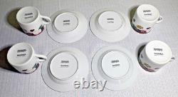 46-Pc Tienshan Magnolia Fine China-5 Pc Service for 8 + 6 Pc Service-Pristine