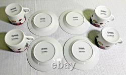 46-Pc Tienshan Magnolia Fine China-5 Pc Service for 8 + 6 Pc Service-Pristine