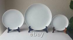 48 Pc Noritake Barbados 6926 Younger Image China, White on White Dinnerware Set