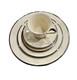48 Piece LENOX Solitaire Fine Bone China Dinnerware Platinum Trim USA MINT MINT