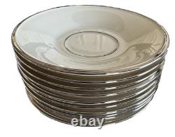 48 Piece LENOX Solitaire Fine Bone China Dinnerware Platinum Trim USA MINT MINT