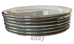 48 Piece LENOX Solitaire Fine Bone China Dinnerware Platinum Trim USA MINT MINT