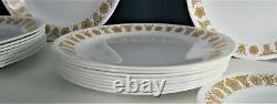 48 Pieces Corelle Butterfly Gold Dinnerware Complete 8 Place Setting Plus More