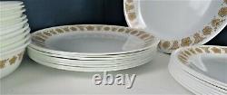 48 Pieces Corelle Butterfly Gold Dinnerware Complete 8 Place Setting Plus More