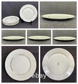 48pc OXFORD LENOX LEXINGTON Porcelain Platinum Dinnerware Service Plate Cup Bowl