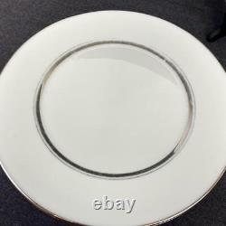 48pc OXFORD LENOX LEXINGTON Porcelain Platinum Dinnerware Service Plate Cup Bowl