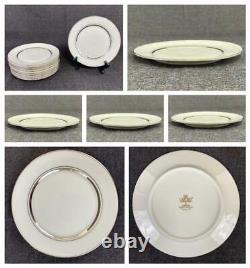 48pc OXFORD LENOX LEXINGTON Porcelain Platinum Dinnerware Service Plate Cup Bowl
