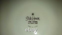 48pc STYLE HOUSE PLATINUM RING PATTERN FINE CHINA