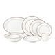 50 Pieces Bone China Dinnerware Set Service for 8 People Scarlet, 50 Piece