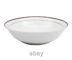 50 Pieces Bone China Dinnerware Set Service for 8 People Scarlet, 50 Piece