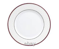 50 Pieces Bone China Dinnerware Set Service for 8 People Scarlet, 50 Piece