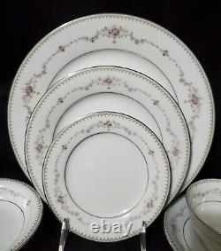 50 pc NORITAKE Dinnerware Set FAIRMONT Service / 8 Porcelain China plate bowl