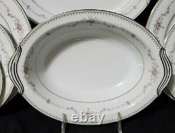 50 pc NORITAKE Dinnerware Set FAIRMONT Service / 8 Porcelain China plate bowl