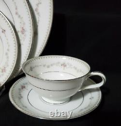 50 pc NORITAKE Dinnerware Set FAIRMONT Service / 8 Porcelain China plate bowl