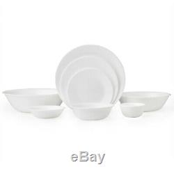 50 pc Service for 8 FROST WHITE Corelle Dinnerware NEW