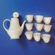 51-Piece Baroness 2357 China Set Silver Trim Floral Etched Vintage