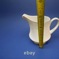 51-Piece Baroness 2357 China Set Silver Trim Floral Etched Vintage