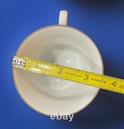 51-Piece Baroness 2357 China Set Silver Trim Floral Etched Vintage
