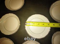 55 Pc. Royal Kent Gold Trim Embossed Dinnerware Set. Service For 8. Beautiful