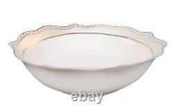 57 Pieces Bone China Dinnerware Set Service for 8 Wavy Gold Mix and Match