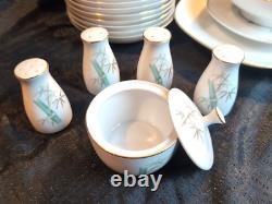 58 Pc NORITAKE BAMBOO 6341 (8 Piece Setting) PLUS SERVING PCS EUC READ