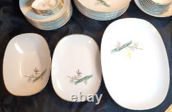 58 Pc NORITAKE BAMBOO 6341 (8 Piece Setting) PLUS SERVING PCS EUC READ