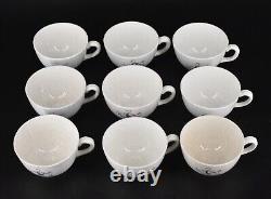 58-Piece VTG Faienceries Continental Riviera Swan Dinnerware Set Ceranord France