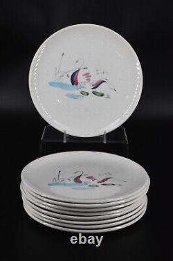 58-Piece VTG Faienceries Continental Riviera Swan Dinnerware Set Ceranord France