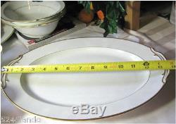 58 pc Noritake China Japan M Goldcroft 4983 Dinnerware Set Plates Saucer Set