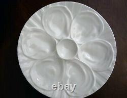 6 Charles Pillivuyt White Oyster Plates France (4 Lots)