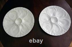 6 Charles Pillivuyt White Oyster Plates France (4 Lots)