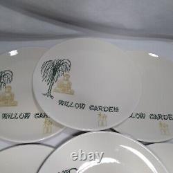 6 Dinner Plates Chinese Restaurant Ware Buddha 9.75 Vintage Jackson China