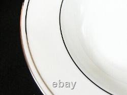 6 Lenox Federal Platinum Pasta / Soup Bowl Bone China 9