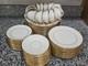 (6 Place Setting) LENOX ETERNAL 5 Pc DINNER SET IVORY & GOLD RIM CHINA