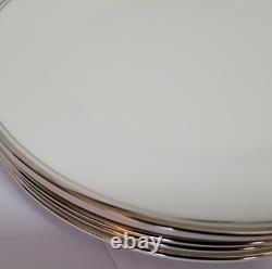 6 Royal Doulton Platinum Concord 5-Piece Place Settings Made In England