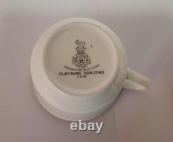 6 Royal Doulton Platinum Concord 5-Piece Place Settings Made In England
