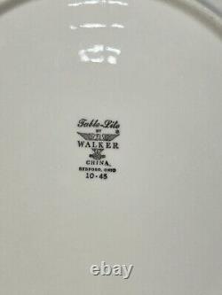 6 Walker China Restaurant Ware FOREST HILLS COUNTRY CLUB 10 5/8 Dinner Plates