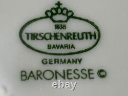 61pcs TIRSCHENREUTH BARONESSE WHITE Dinnerware Set for 9 + 5 Serving Pc & EXTRAS