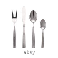 62-Piece White Round Dinnerware Set for 6 Elegant Table Service, Dishwasher Sa
