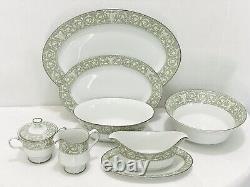 63 Piece Sango China Buckingham 7-Piece Serve Ware & 7-Piece Place Setting for 8