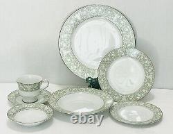 63 Piece Sango China Buckingham 7-Piece Serve Ware & 7-Piece Place Setting for 8