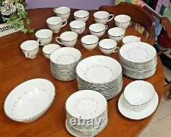 64 Pcs Noritake Fine China Cheri Dinnerware & Serving Pieces #6352