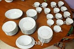 64 Pcs Noritake Fine China Cheri Dinnerware & Serving Pieces #6352