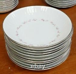 64 Pcs Noritake Fine China Cheri Dinnerware & Serving Pieces #6352