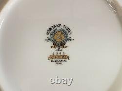 64 Pcs Noritake Fine China Cheri Dinnerware & Serving Pieces #6352