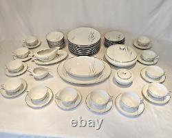 67pc Max Schonfeld Platinum Wheat Fine China Dinner Set Made in Japan Dinnerware