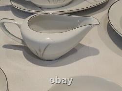 67pc Max Schonfeld Platinum Wheat Fine China Dinner Set Made in Japan Dinnerware