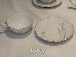 67pc Max Schonfeld Platinum Wheat Fine China Dinner Set Made in Japan Dinnerware